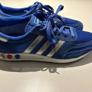 Rare Adidas Blue and White LA Trainer Size 10.5